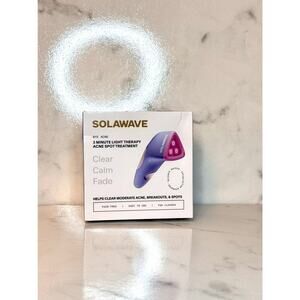NIB Solawave  3 Minute Light Therapy Acne Spot Treatment - Periwinkle Edition